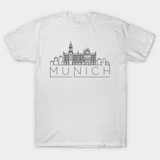 Munich Minimal Skyline T-Shirt
